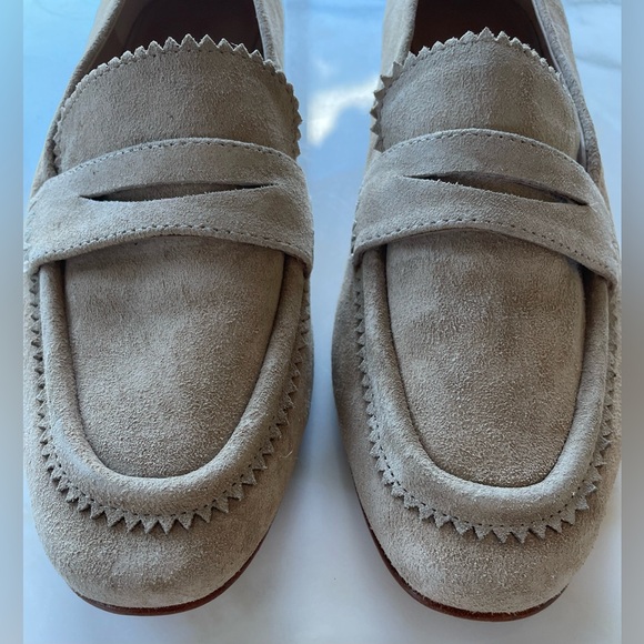 Veronica Beard Alyssa Penny Loafer, Sand, Size 7.5 - Picture 14 of 15